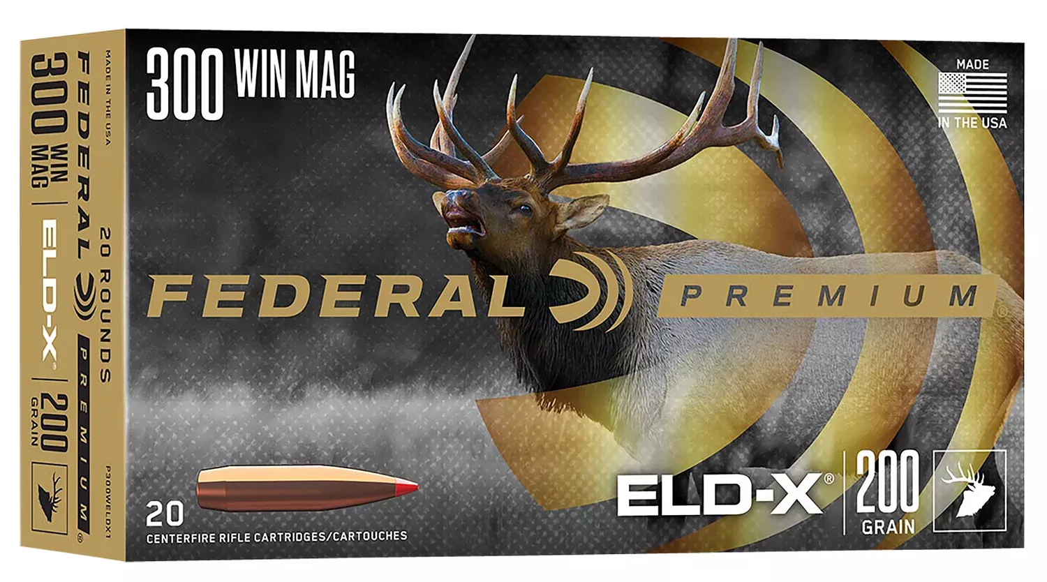 Federal Ammunition Federal Premium .300 Winchester Magnum 200 GR Polymer tip, 20-Round Box
