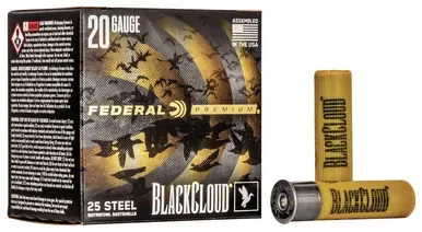 Federal BlackCloud Steel 20 Ga, 3″, 1 Oz #3, 25 Rds