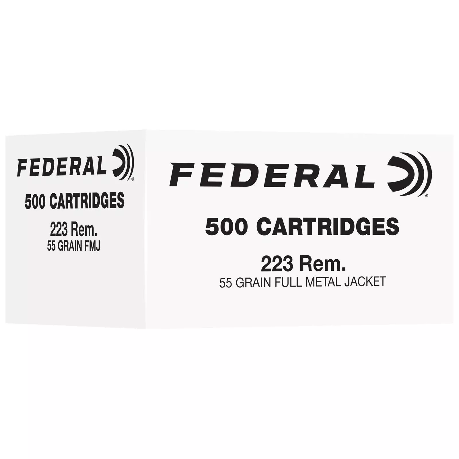 Federal Bulk Rifle Ammunition .223 Rem 55gr FMJ 3240 fps 500/ct