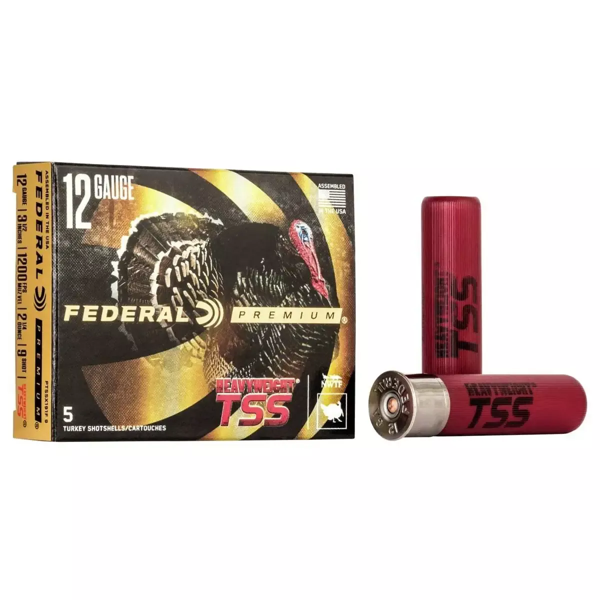 Federal Heavyweight TSS 12ga 3.5″ 2-1/4OZ 1200 fps #9 5/ct