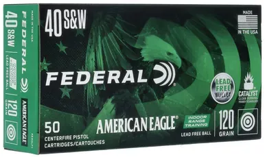 Federal Lead Free Training 40 S&W, 120 Gr, 50 Rds
