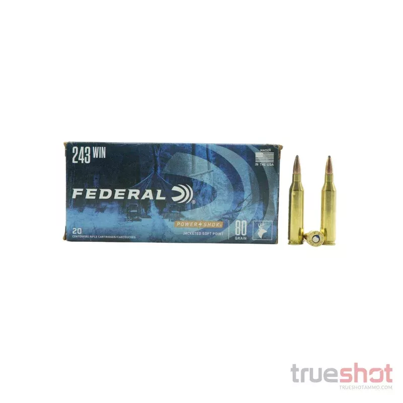 Federal – Power-Shok – 243 Win – 80 Grain – JSP