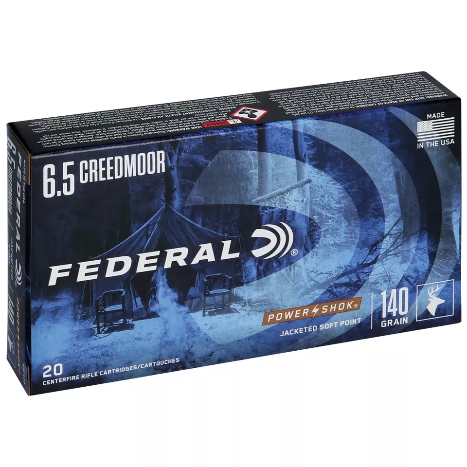 Federal Power-Shok 6.5CM 140GR SP Ammunition - 20 Rounds/200 Rounds