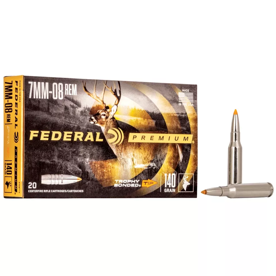 Federal Premium 7mm-08 140 Grain Trophy Tip Ammunition 20 Rounds/200 Rounds
