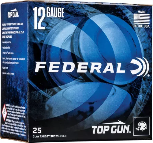 Federal Top Gun 12ga 2.75″ 1OZ – #8 1180FPS 250RD Case Lot