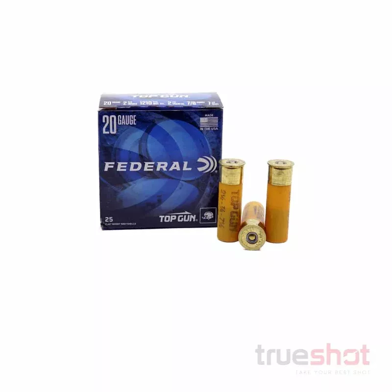 Federal – Top Gun – 20 Gauge – #7.5 Shot – 2-3/4” – 7/8 oz. – 1210 FPS