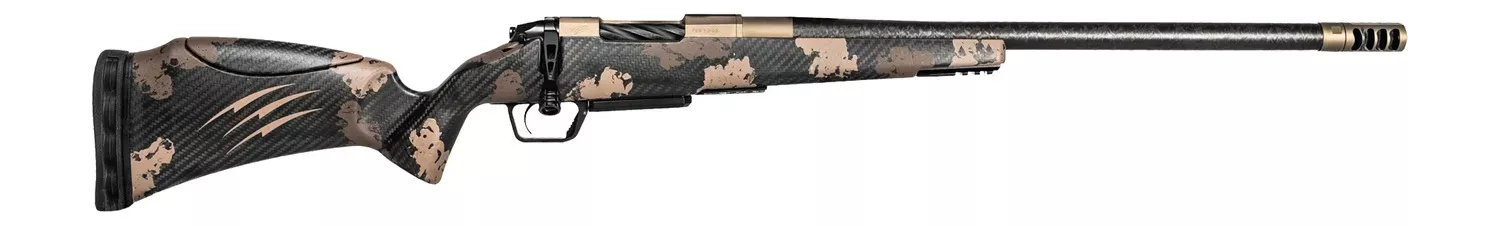 Fierce Firearms ROGSCMX65PRC20BRS Carbon Mini Rogue XP 6.5 PRC 3+1 20″ Carbon Fiber Match Grade Barrel, Smoked Bronze Cerakote Steel Drilled & Tapped Receiver, Sonora Ambush Camo Adj Comb & BiPod Rail