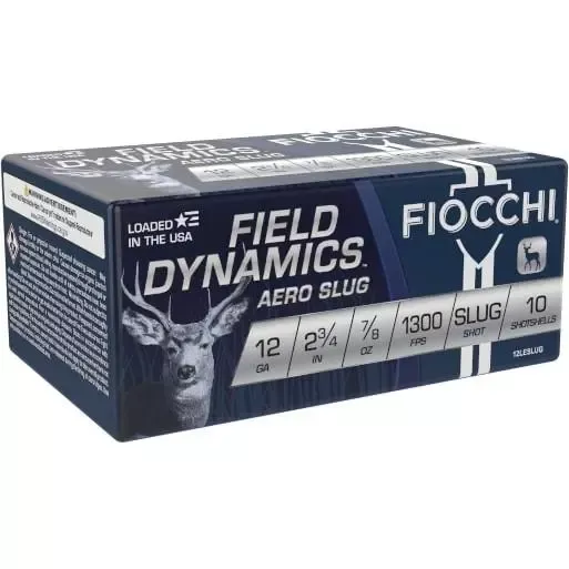 Fiocchi Aero Rifled Slug 12 ga 2 3/4″ 7/8 oz Slug 1300 FPS10/ct