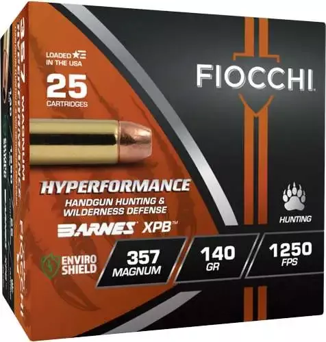 Fiocchi Amo Hyperformance Hunt 357 MAG 140 Grain Xpb 25RD ( 8 Per Case )