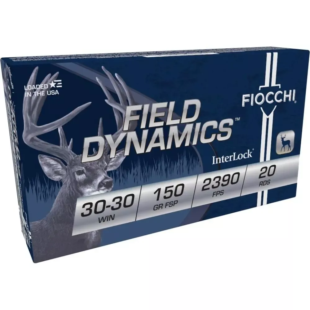 Fiocchi Field Dynamics FSP Rifle Ammunition 30-30 Win 150 Grain 2390 FPS 20/ct