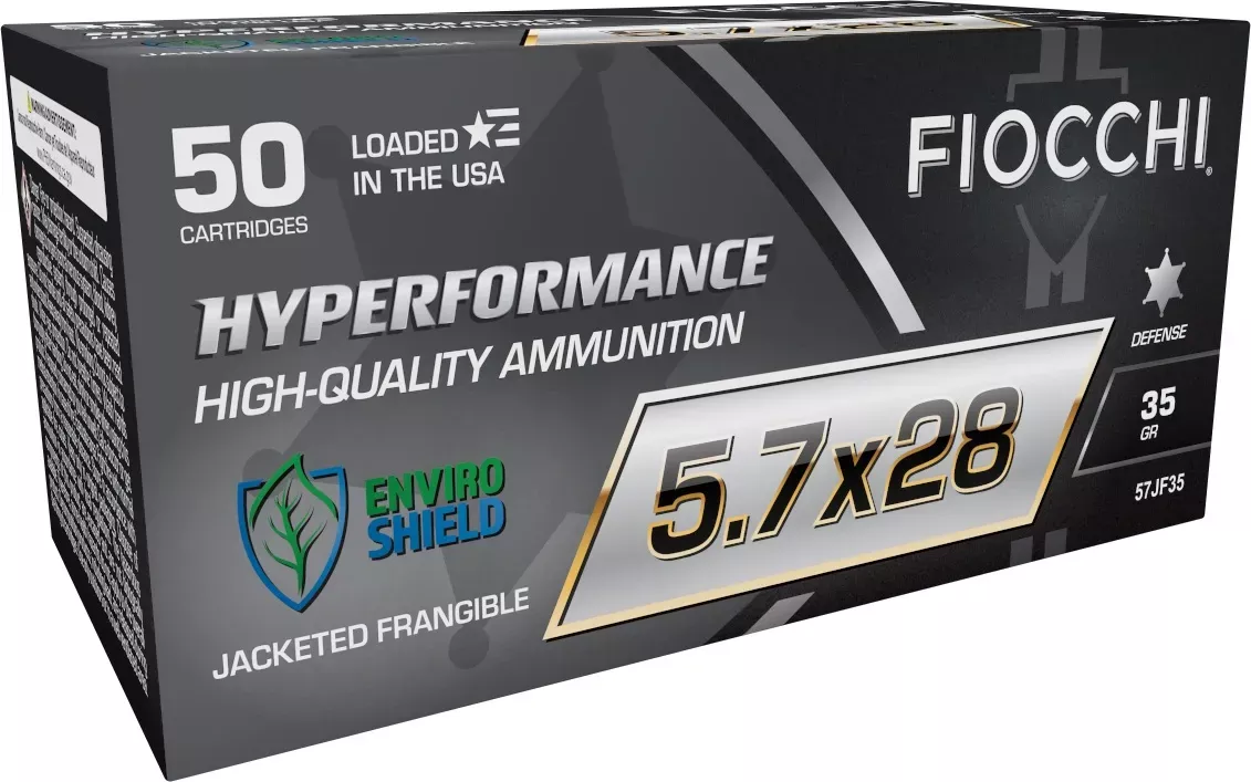 Fiocchi Hyperformance Amo 5.7X28MM 35 Grain Non Toxic Jacket Frangible 50RD Box (10 Box Case)