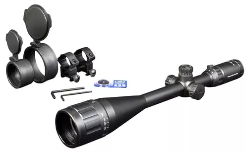 Firefield FF13045 TacticalMatte Black 8-32x50mm AO 1" Tube Illuminated Red/Green Mil-Dot Reticle