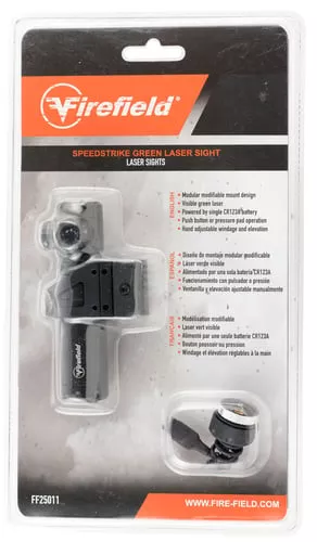 Firefield FF25011 Speedstrike5mW Green Laser 532nM Wavelength & (50 yds Day/600 yds Night Range) Matte Black Finish Includes Battery & Pressure Pad