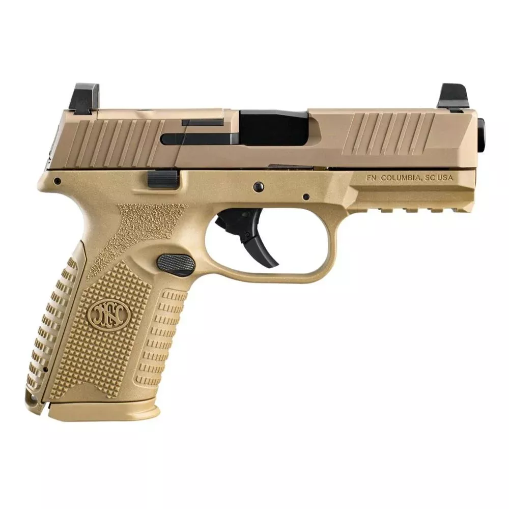 FN 509 Midsize MRD Handgun 9mm Luger 10rd Magazines (2) 4″ Barrel FDE NMS