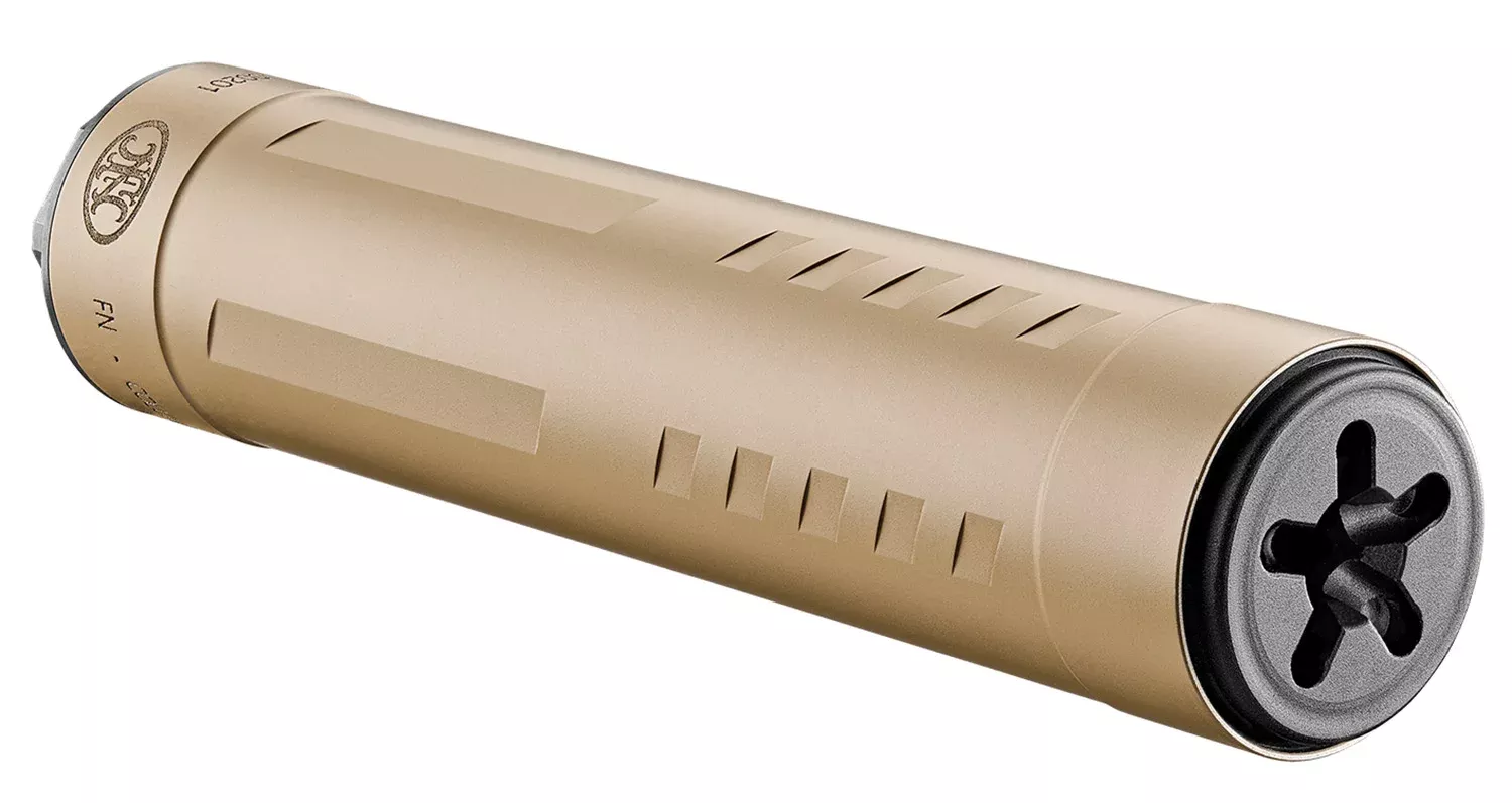 FN 96100837 Catch 22 TI 22 Cal (Rimfire), 5.25″ L, FDE Titanium, 1/2″-28 tpi DT Mount
