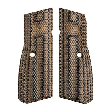 FN America High Power G10 Grips Hyena Brown