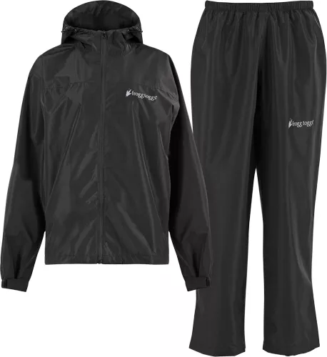 FROGG TOGGS MEN’S VAPOR RAIN – SUIT BLACK SM/MD