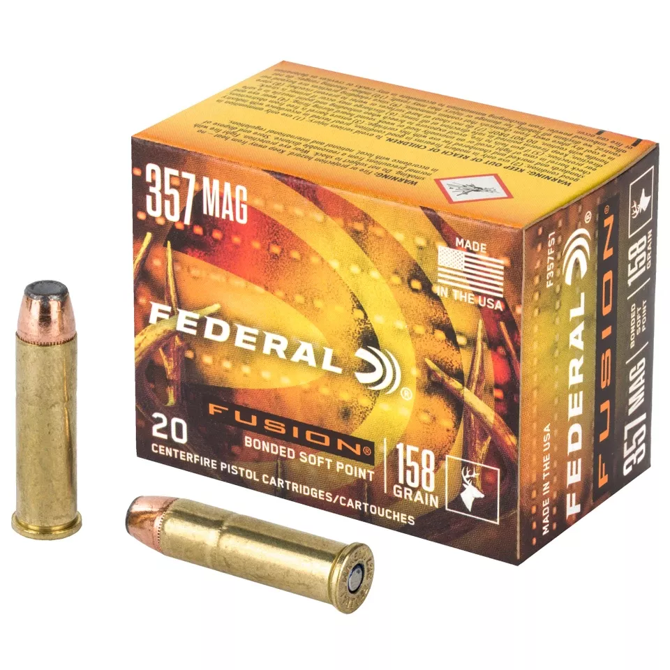 FUSION 357 Magnum 158 Grain Ammunition - 20 Rounds/200 Rounds Available