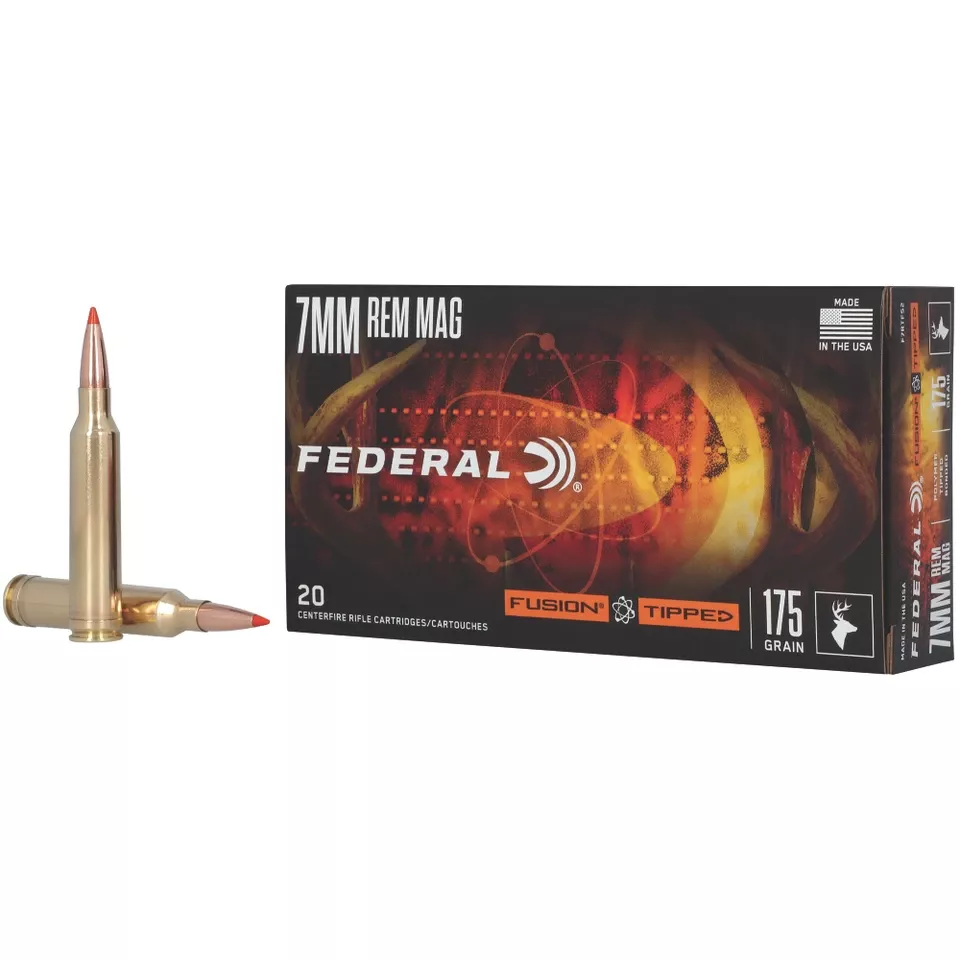 Fusion Tipped 7mm Remington 175gr Ammunition - 20 Rounds/200 Rounds