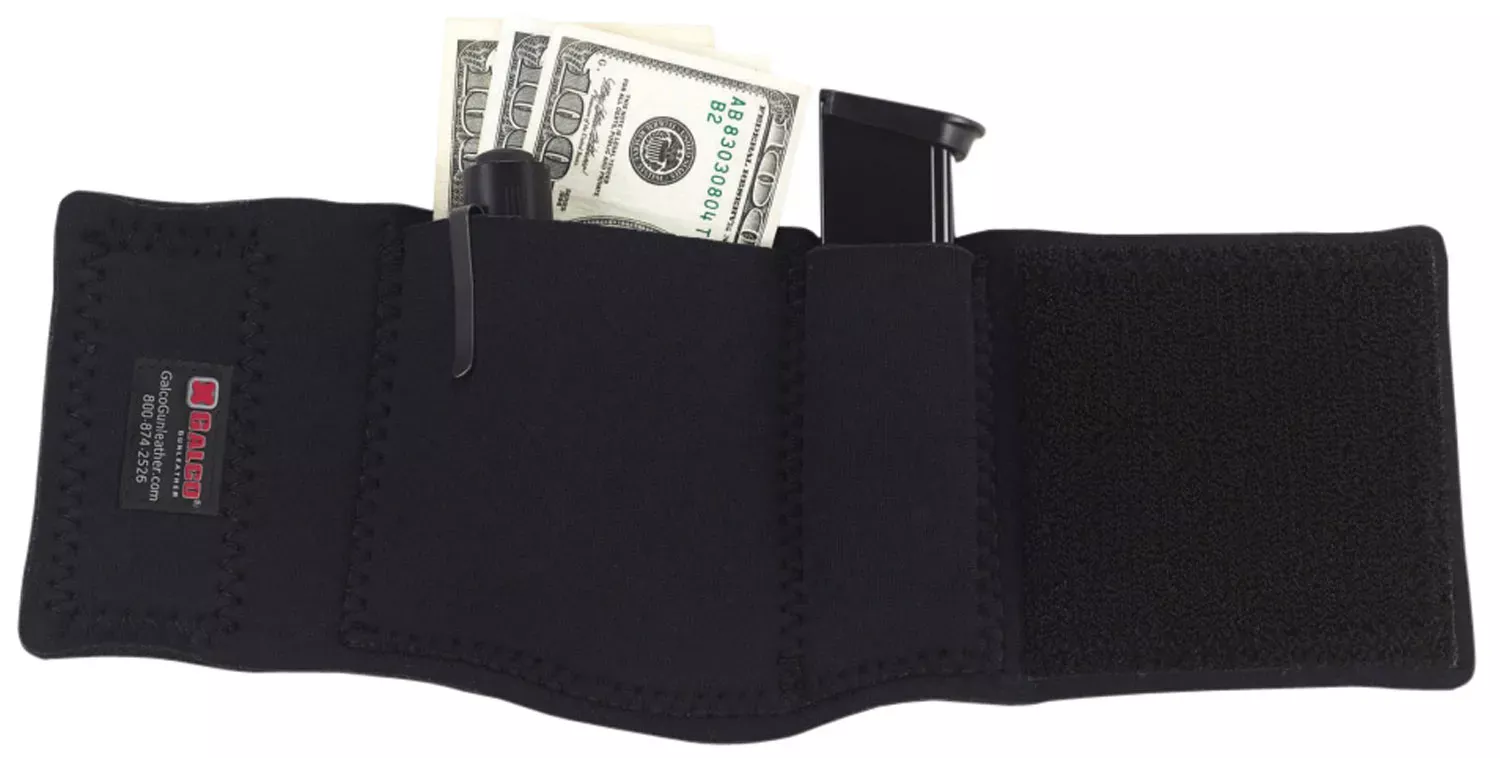 Galco CAS Ankle Safe Fits Springfield SA-35 13″ Hook & Loop Mount Black Neoprene
