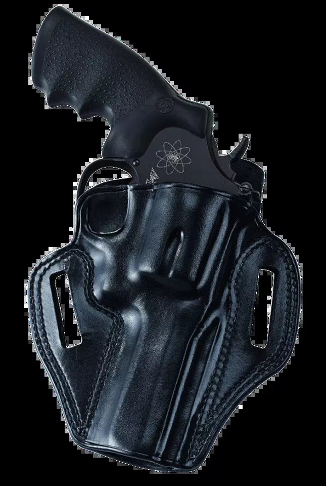 Galco CM652B Combat Master OWB Black Leather Holster for S&W M&P Shield Series - Right Handed
