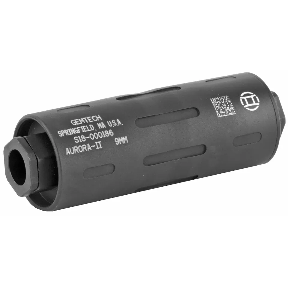 GEMTECH Aurora II 9mm Black Suppressor