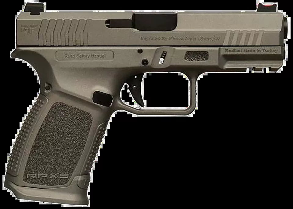 Gforce Arms Exodus 9mm Luger Tactical Gray Pistol with 15+1 Capacity and Accessory Rail