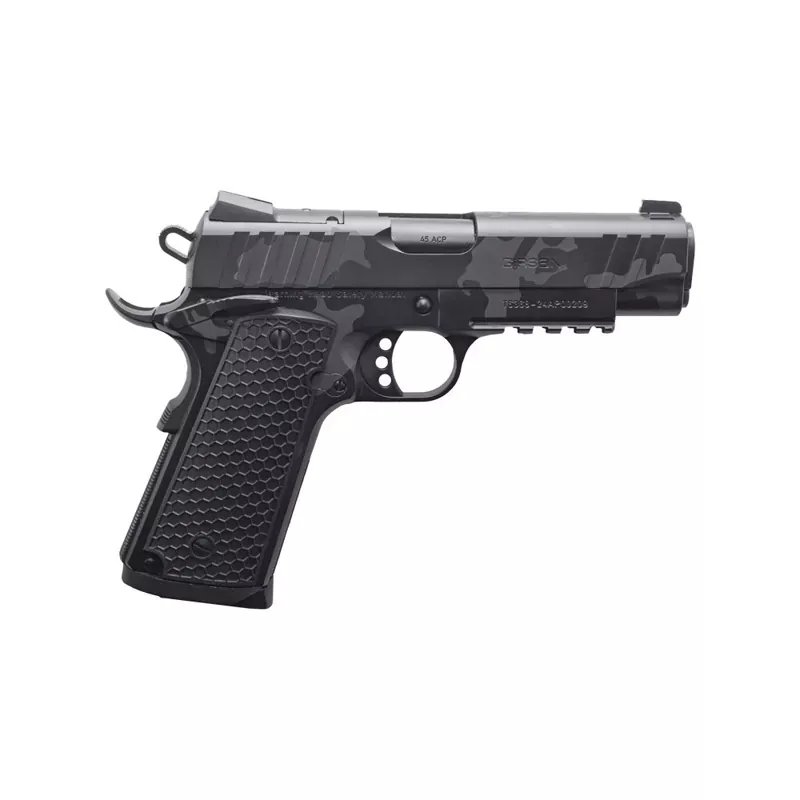 Girsan Influencer MC1911 .45 ACP Pistol 4.40″ 8rds, Black Camo – 391154