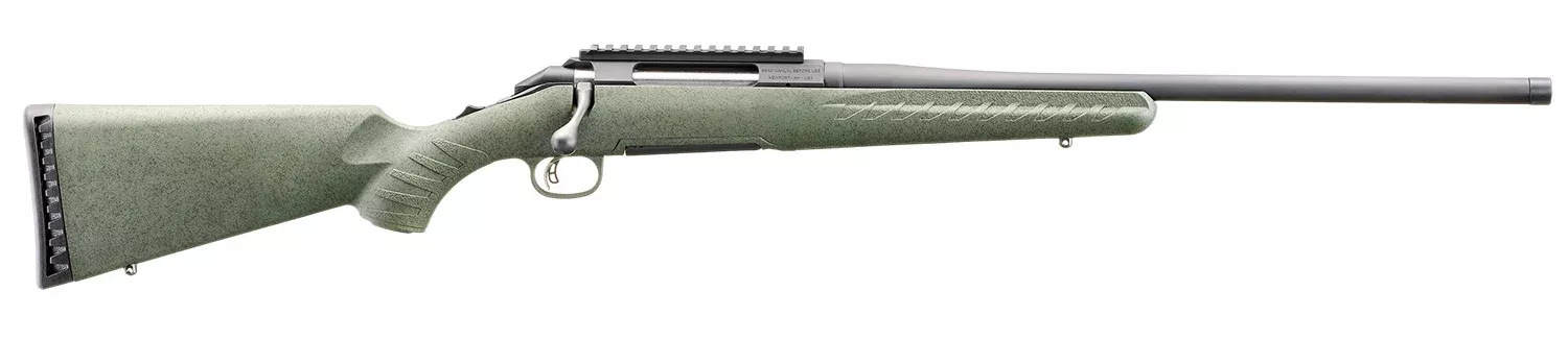 Glenfield 52003 Model AFull Size 270 Win 4+1 20″ Matte Black Threaded Barrel, Matte Black Alloy Steel Receiver w/Picatinny Rail, Moss Green Splatter Fixed Synthetic Stock, Thread Protector