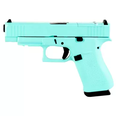 Glock 48 MOS 9mm Luger Pistol 3.43″ Barrel 10+1 Round Robins Egg Blue