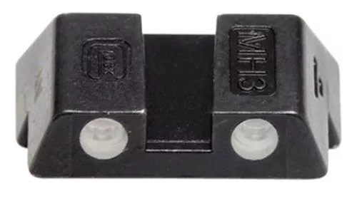 Glock Rear Sight 6.1mm .240 Height Slim Fits Glock 42 and 43 Steel Black Tritium
