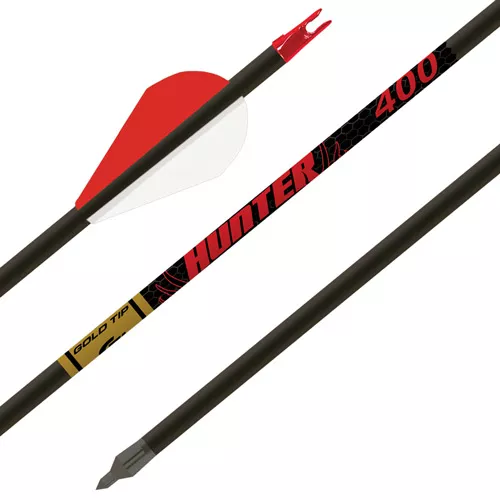 GOLD TIP ARROW HUNTER 340 – 2″ RAPTOR VANES 1/2DOZ