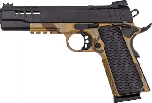 Great Lakes Firearms 1911 Hga 45 ACP 5 In Bbl Rmsc Optic Cut Ported Slide Mission Sahara/SS