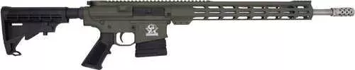 Great Lakes Firearms & Ammo AR-10 Semi-Automatic Rifle .308 Winchester 18" Stainless Steel Barrel (1)-10Rd Magazine Black Synthetic 6 Position Collapsable Stock Cherry Finish