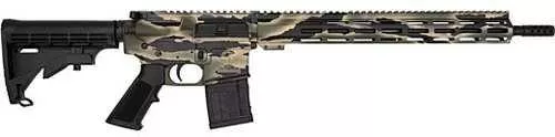 Great Lakes Firearms AR15 Semi-Automatic Rifle .450 Bushmaster 18" Stainless Steel Barrel (1)-5Rd Magazine Black 6 Position Collapsable Synthetic Stock Pursuit SFALSEw Camouflage Finish