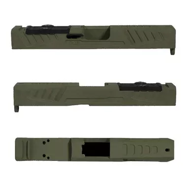 Grey Ghost Precision Glock 19 Gen5 Slide RMR Cutout Olive Drab Green