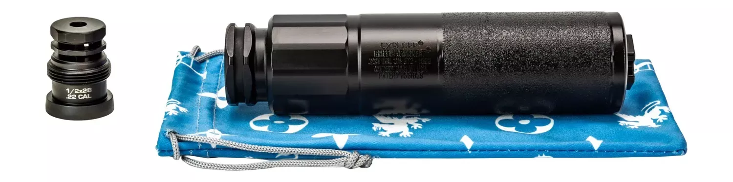 Griffin Armament GAET2AM-W Explorr 224 Cal Black Stainless Steel/Nickel 1/2″X28