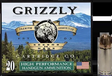 Grizzly Ammo GC9+P+CM10 9mm+P 124gr Jacketed Hollow Point 20/10