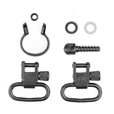 Grovtec One-Piece Barrel Band Swivel Set .430″-.445″ Black