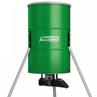 Gsm American Hunter 350 lb Tripod Feeder with SunSlinger Kit