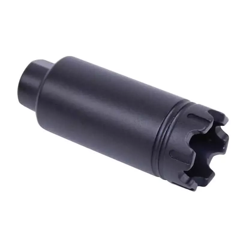 Guntec AR10/AR3085/8×24 Slim Line Trident Flash Can w/ Glass Breaker -Black