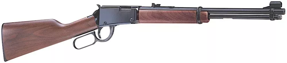 Henry H001 Classic22 Short, 22 Long or 22 LR Caliber with 15LR/17L/21Short Capacity, 18.50″ Barrel, Black Metal Finish & American Walnut Stock Right Hand (Full Size)