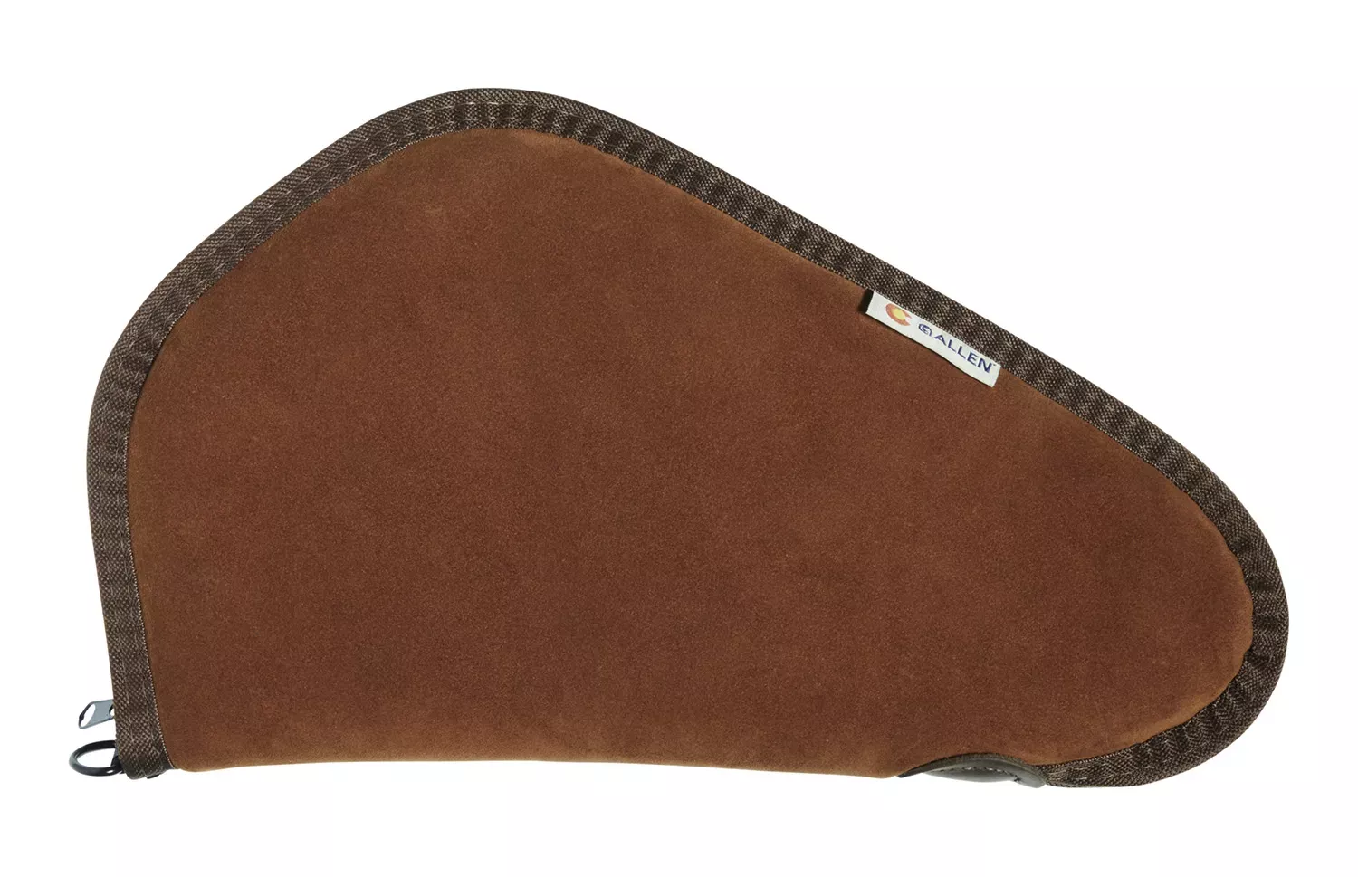 Heritage Cases 8613 Handgun Case Brown Suede W/Black Trim, Faux Sherpa Lining & Foam Padding, Lockable Zippers 13″ L