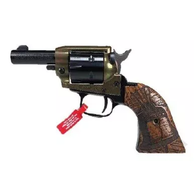 Heritage Manufacturing Rough Rider Barkeep .22 LR Revolver 2″ Barrel 6 Round Black Oxide Simulated Case Hardened Finish Custom Bell Wood Grip