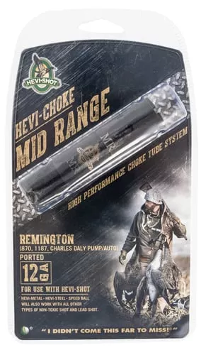HEVI-Shot 450121 Hevi-Choke Turkey Rem Choke 12 Gauge Extended Range 17-4 Stainless Steel Black (Ported)