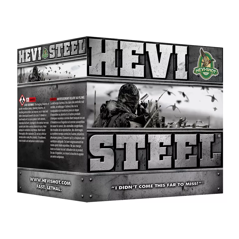 HEVI STEEL 12 Gauge 3.5" #3 Shotgun Shells - 25/250 Count