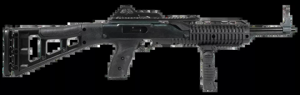 Hi-Point 995TS Carbine 9mm Luger with Forward Folding Grip and All-Weather Stock