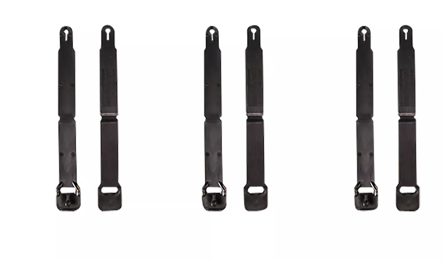 High Speed Gear 91SC12BK MOLLE Clips Short, Black Injection Molded Fits MOLLE (12 Pack)