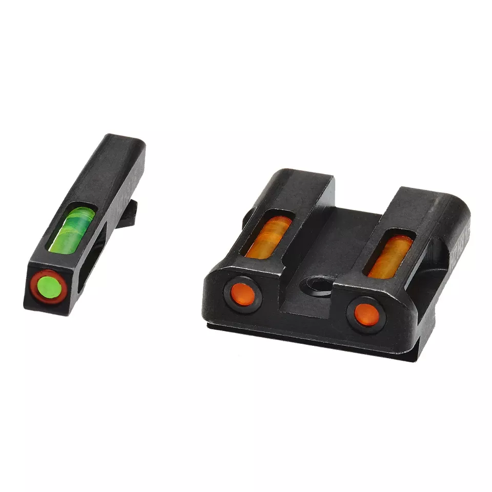 HIVIZ H3 Night Sights for Glock 17/19 Green/Orange Outline