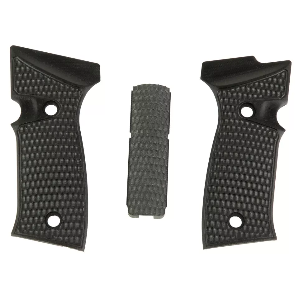 Hogue P320 AXG Pro Series G10 Black Piranha Grips
